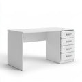 Bureau d'écriture en bois, coloris blanc