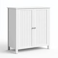 Meuble de rangement en bois, coloris blanc
