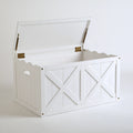 Meuble de rangement en bois avec rangement, coloris blanc