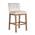 Tabouret de bar en bois, coloris blanc