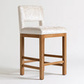 Tabouret de bar en bois, coloris blanc