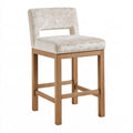 Tabouret de bar en bois, coloris blanc